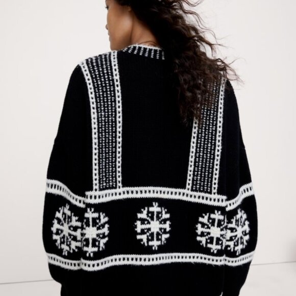 NWT Banana Republic Fair Isle Crew-neck Sweater 2025 HOLIDAY Collection Preview - Picture 6 of 9